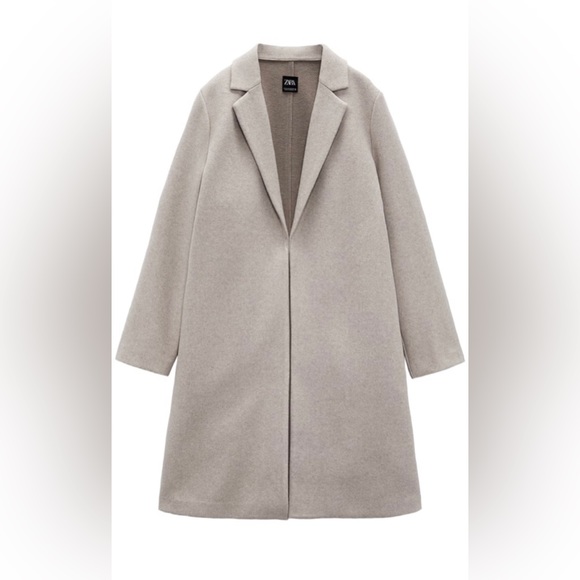 ZARA Lapel Coat - Picture 1 of 2